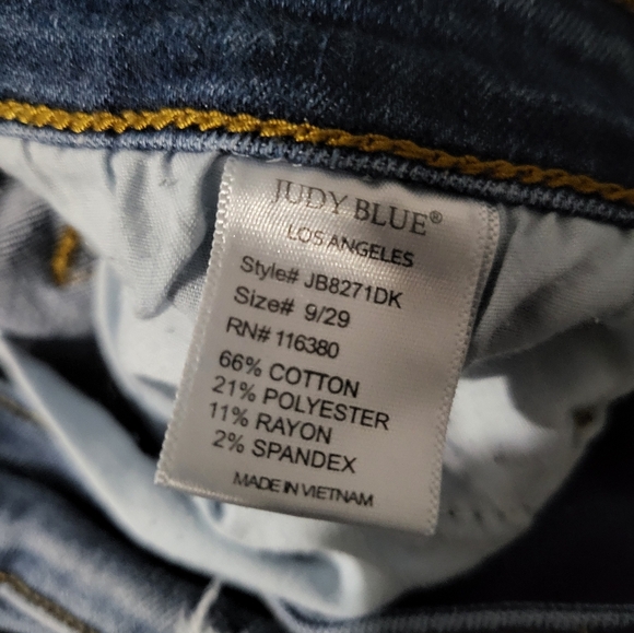 Judy Blue Relaxed Fit Distressed Jeans SZ 9/29 - Picture 5 of 6